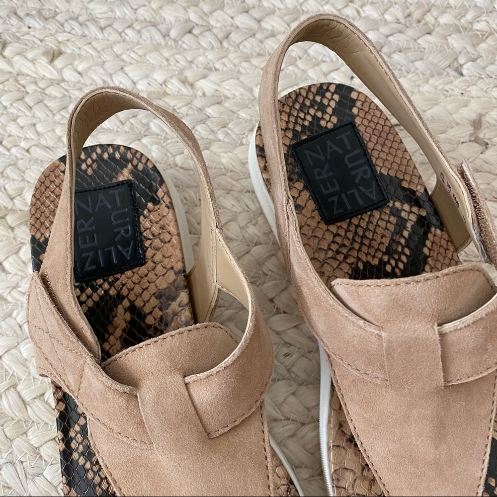 New Naturalizer Lincoln Suede Snake Sandals - Picture 3 of 4